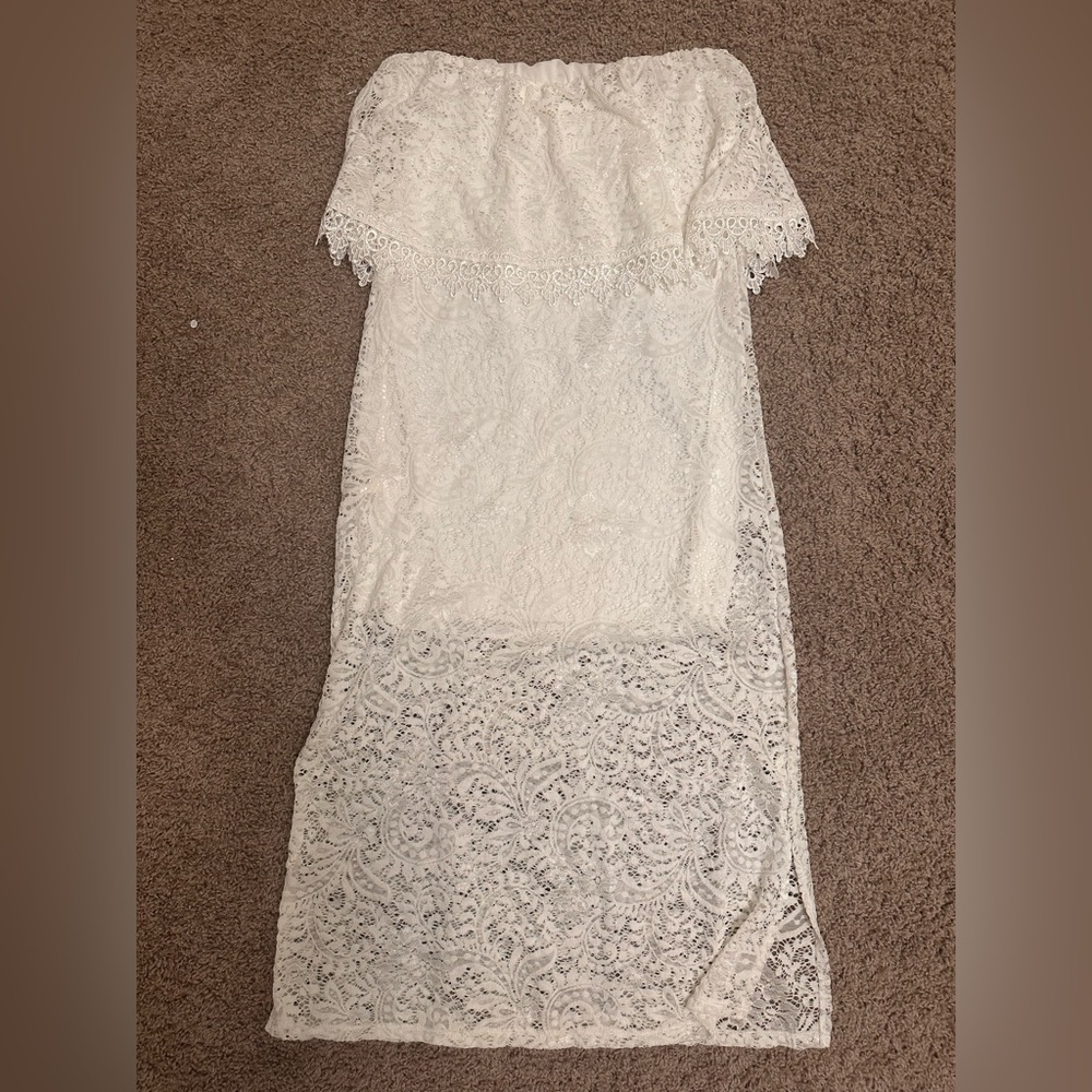 Everly White Lace Dress